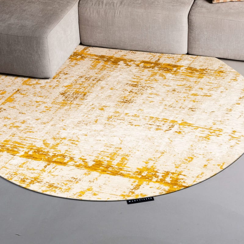 Prosper 63 Custard Warmth - Rond vloerkleed Mart Visser
