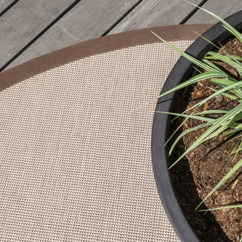 Botanique 13 - Rond Outdoor Vloerkleed in Taupe