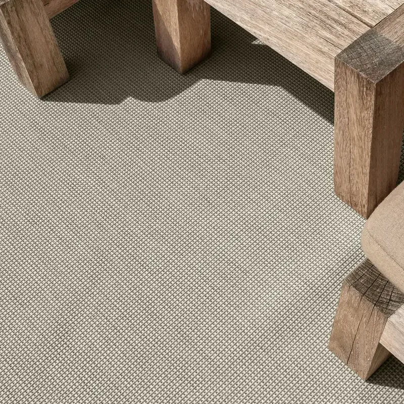 Botanique 22 - Rond Outdoor Vloerkleed in Zilvergrijs