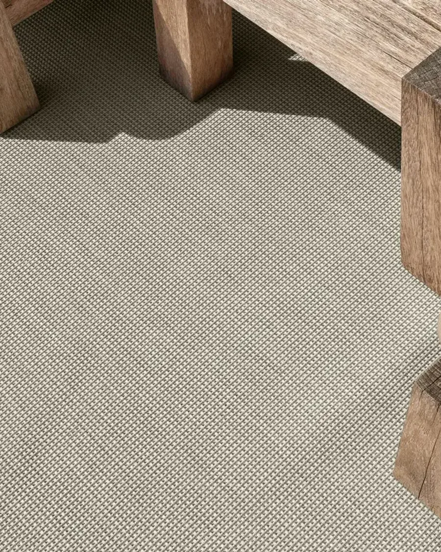 Botanique 22 - Rond Outdoor Vloerkleed in Zilvergrijs
