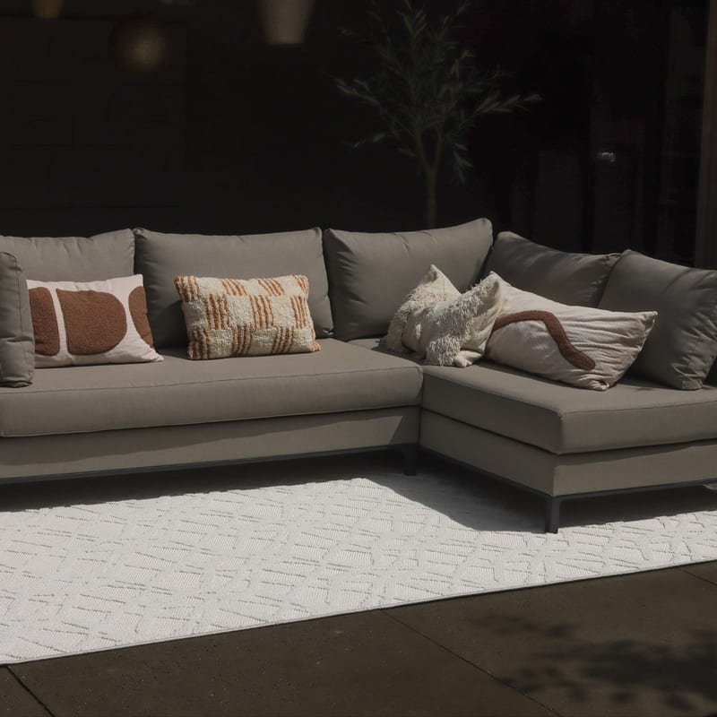 Prestige 10 - Laagpolig outdoor vloerkleed in witte kleurstelling