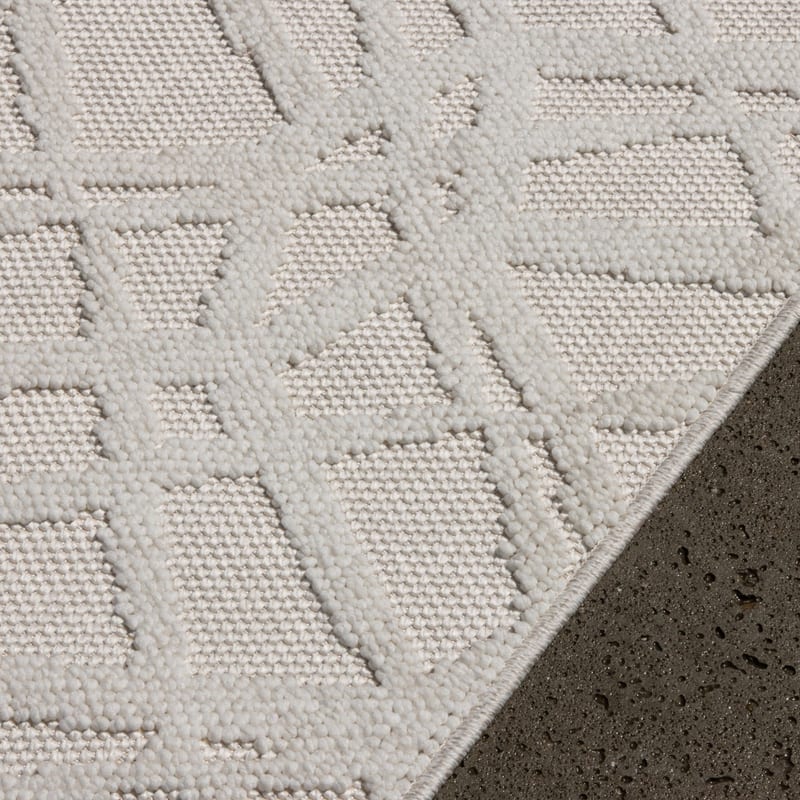 Prestige 10 - Laagpolig outdoor vloerkleed in witte kleurstelling