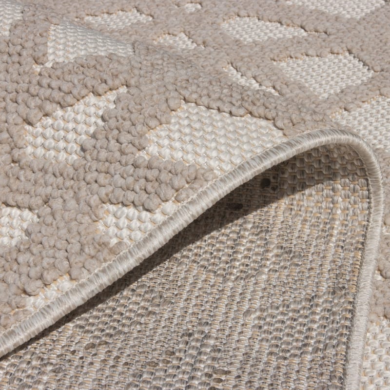 Prestige 12 - Laagpolig outdoor vloerkleed in beige kleurstelling