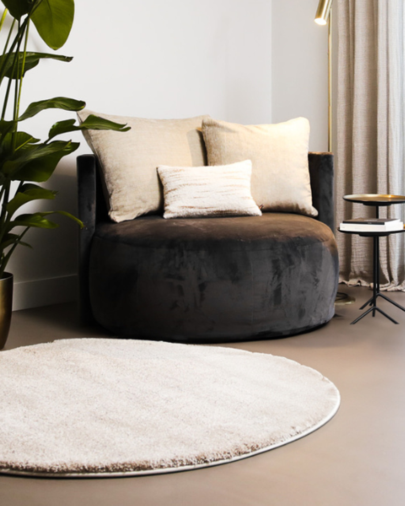 Floorpassion Amerie 14 - Rond Hoogpolig vloerkleed 