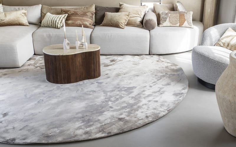 Rond vloerkleed in Taupe - Imperial 15