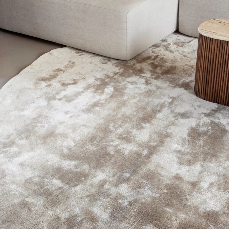 Rond vloerkleed hoogwaardig in Warm Grey - Imperial 13