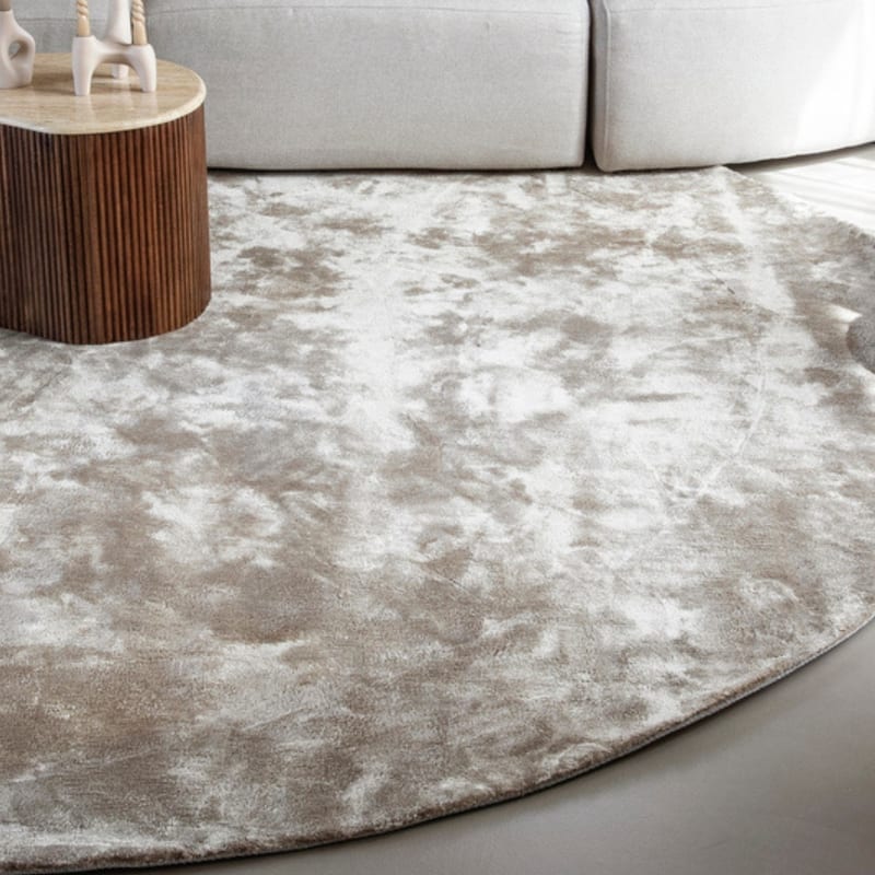 Rond vloerkleed hoogwaardig in Warm Grey - Imperial 13
