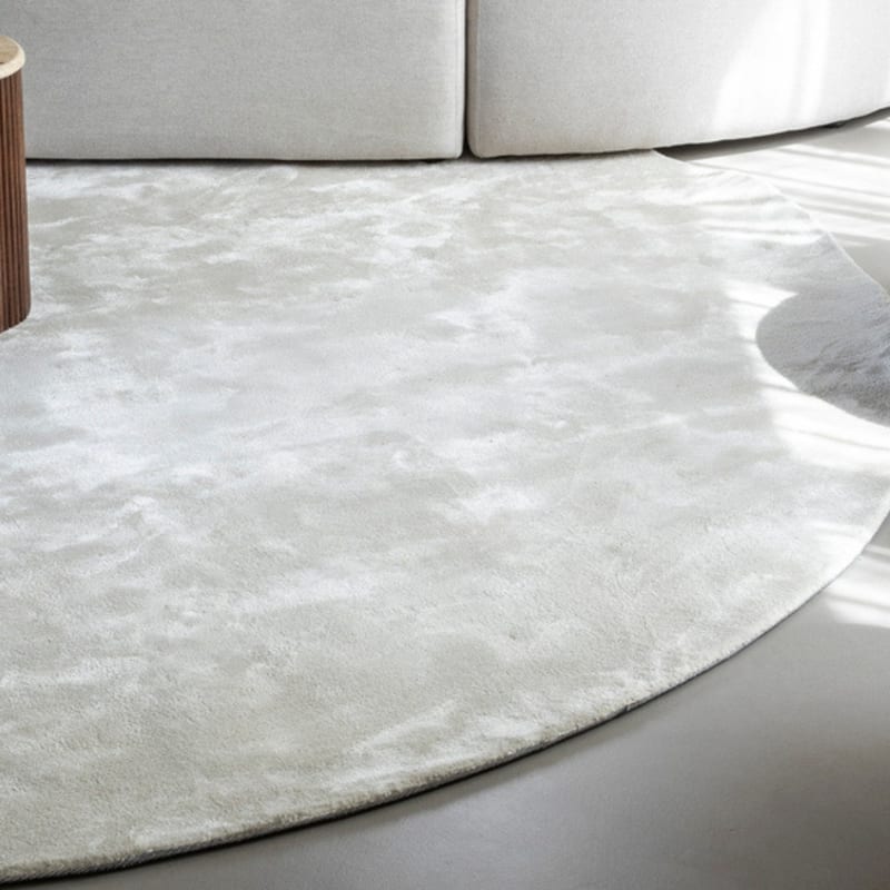 Rond vloerkleed Hoogwaardig in Ivory White - Imperial 12
