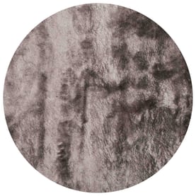 Floorpassion Reef 24 - Rond hoogpolig vloerkleed Silver