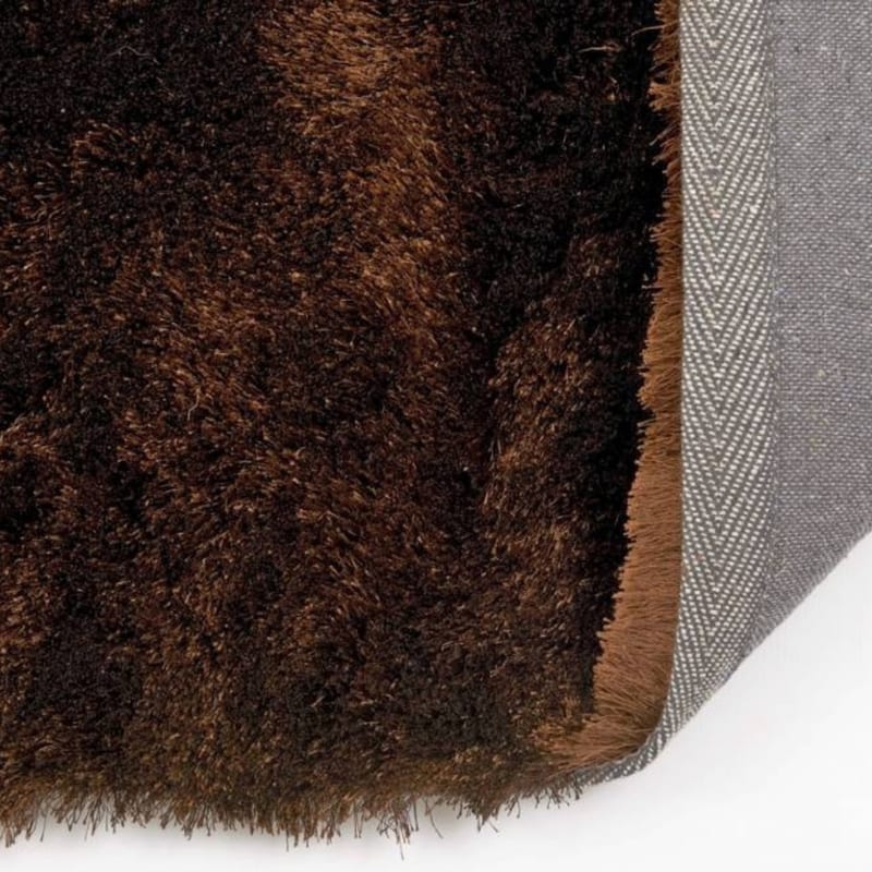 Reef 18 - Rond Velours Vloerkleed Donkerbruin