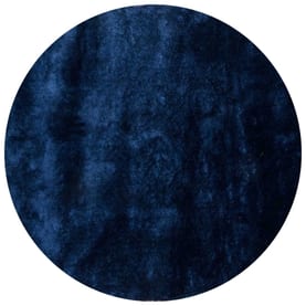 Floorpassion Reef 35 - Rond Velours Vloerkleed Kobalt blauw