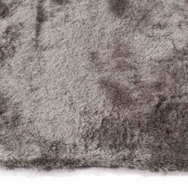 Reef 24 - Rond hoogpolig vloerkleed Silver