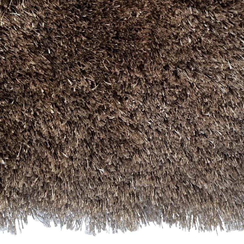 Reef 17 - Hoogpolig Rond vloerkleed in Taupe kleur