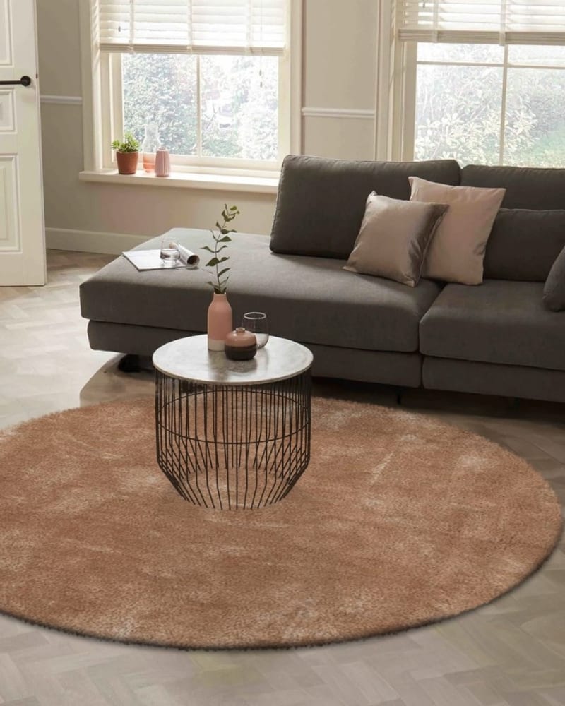 Floorpassion Ross 13 - Rond hoogpolig vloerkleed Floorpassion Ross 13 - Rond hoogpolig vloerkleed