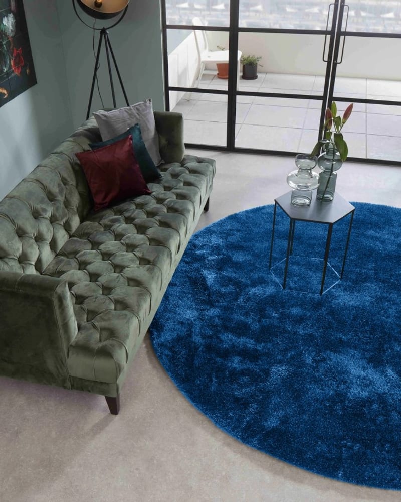 Floorpassion Ross 33 - Rond hoogpolig vloerkleed