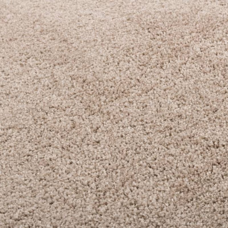 Liv 13 - Rond hoogpolig vloerkleed in Beige