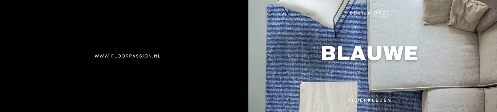 Blauwe vloerkleden