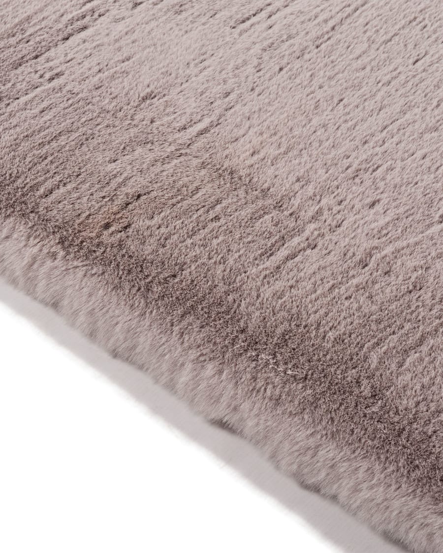 Hampton Mauve Grey 13 - hoogpolig vloerkleed in organische vorm