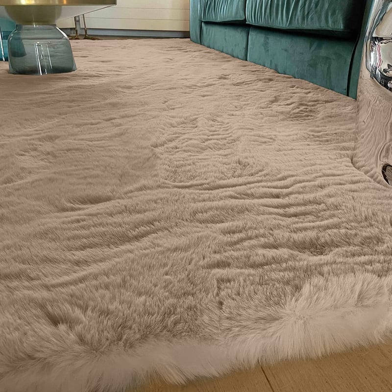 Hampton Mocca 14 - Premium zacht hoogpolig vloerkleed
