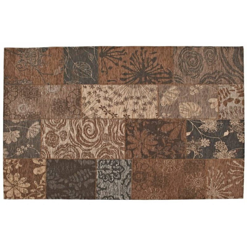 Chatel 17 - Prachtig patchwork vloerkleed in grijze kleuren