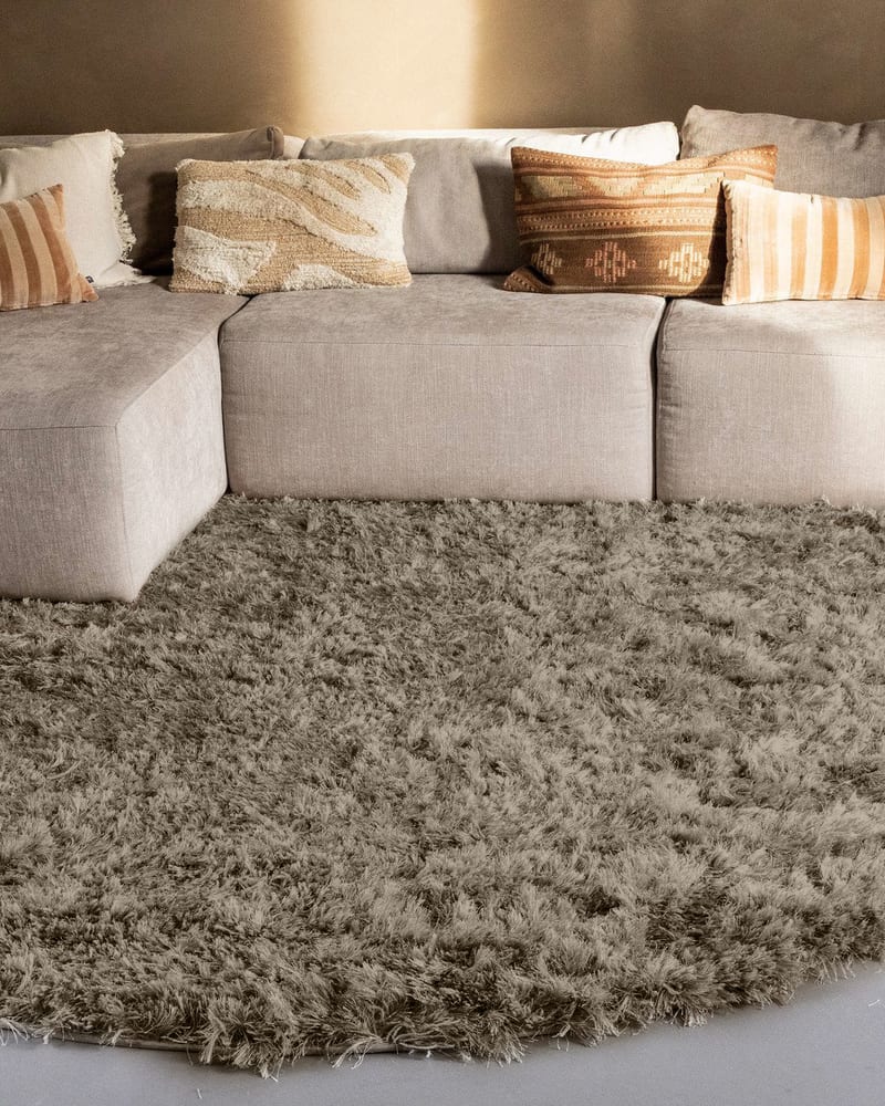 Floorpassion Dime 53- Rond hoogpolig velours vloerkleed Floorpassion Dime 53- Rond hoogpolig velours vloerkleed