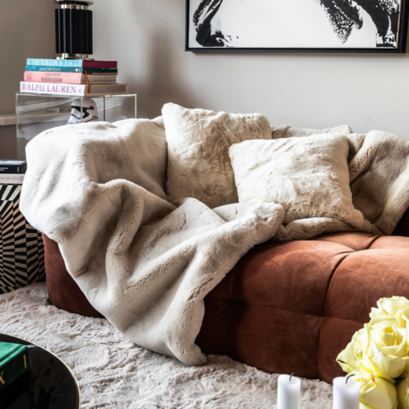 Faux Fur Plaid - Chalk White 11 - Floorpassion X Fred