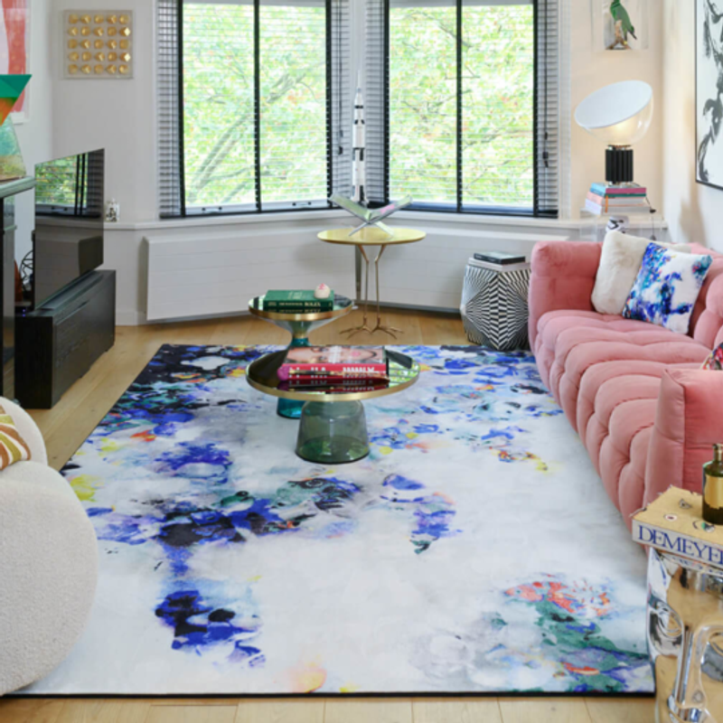 Design vloerkleed Play Alive Blue 95 - Fred van Leer X Bram Reijnders