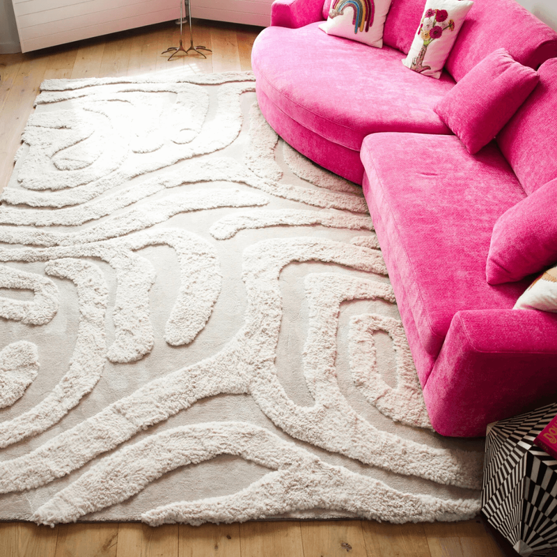Brera 12 - Luxe carved vloerkleed in crème kleurstelling