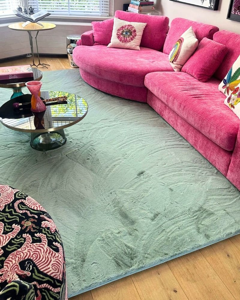 Fred van Leer Fay Soft Mintgroen  - zacht vloerkleed   