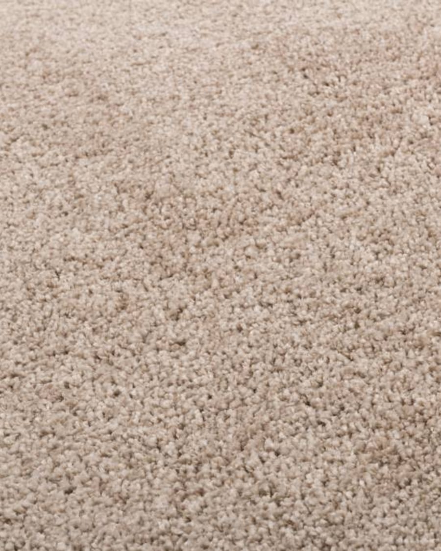 Liv 13 - Ovaal Hoogpolig vloerkleed met Beige tinten