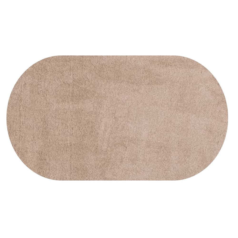 Liv 13 - Ovaal Hoogpolig vloerkleed met Beige tinten