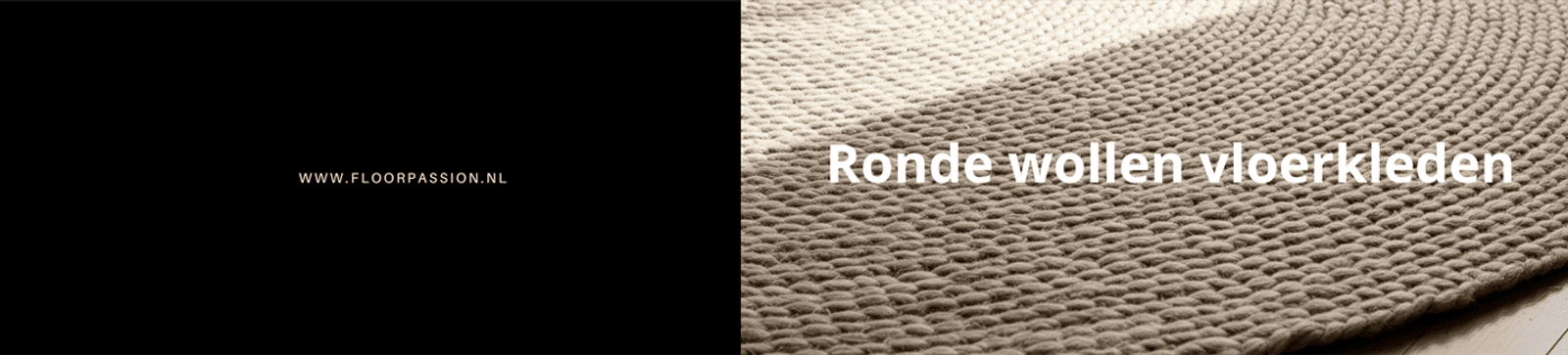 Ronde wollen vloerkleden