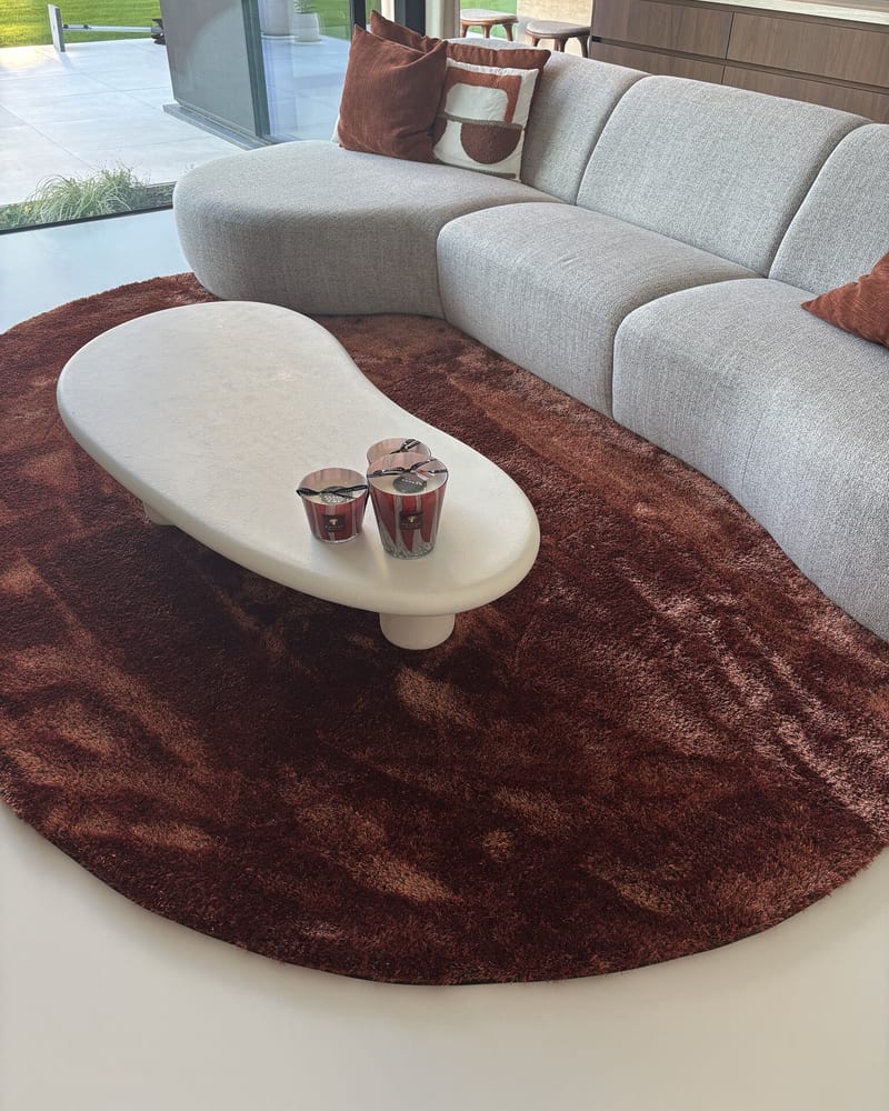 Floorpassion Ross 63 - Hoogpolig  Ovaal vloerkleed