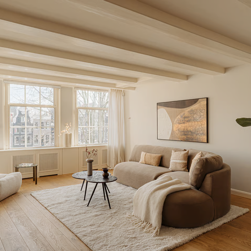 Destino 12 - Zacht hoogpolig vloerkleed in het Beige