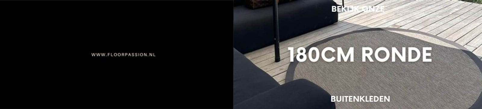 Buitenkleed rond 180 cm