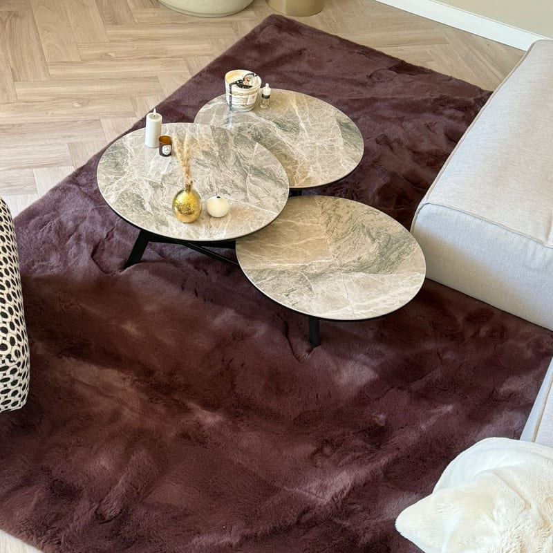 Hampton Soft Espressobruin 18 - Premium zacht hoogpolig vloerkleed