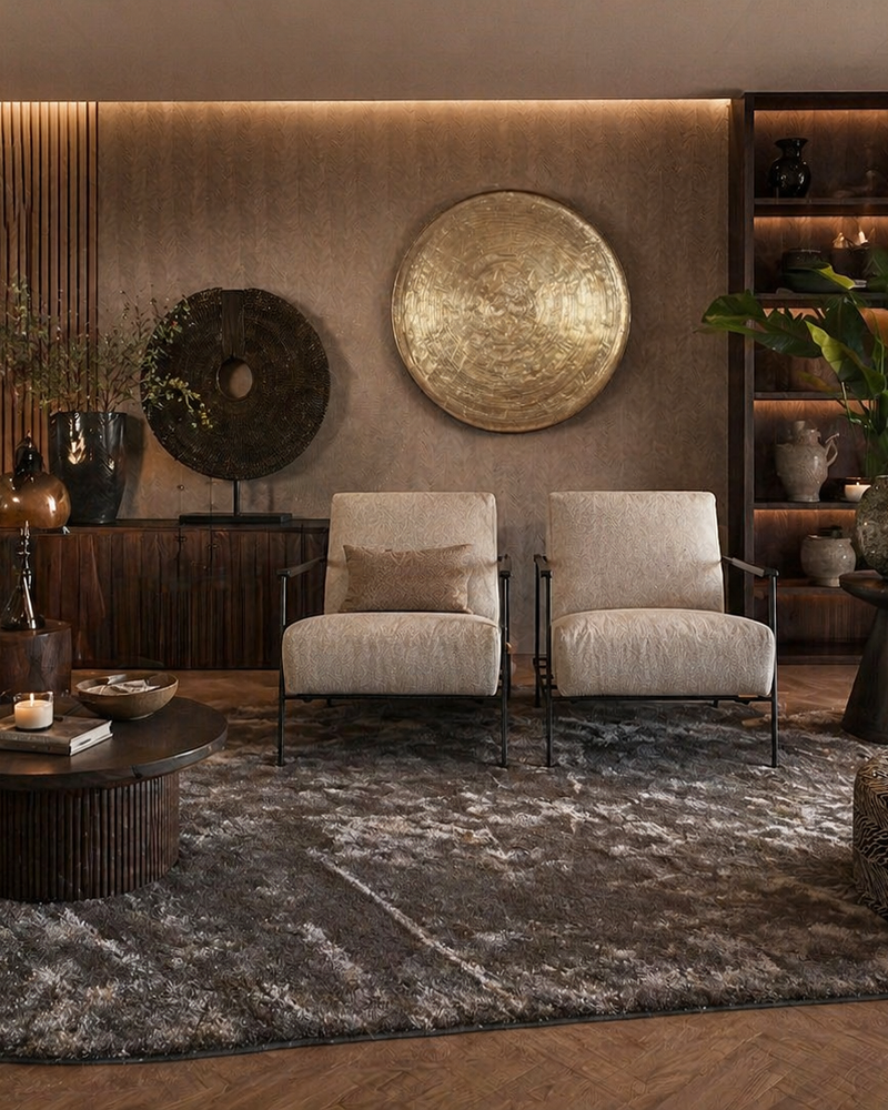 Floorpassion Ross 21 - Hoogpolig Ovaal vloerkleed