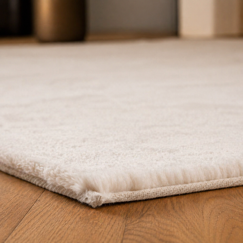 Fay Soft Creamy 12 - zacht hoogpolig vloerkleed in roomwit