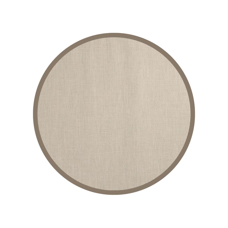 Napa 11 - Outdoor vloerkleed rond in crème kleurstelling