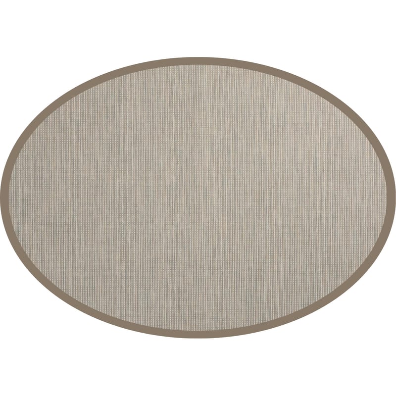Napa 35 - Outdoor vloerkleed ovaal met blauwe details