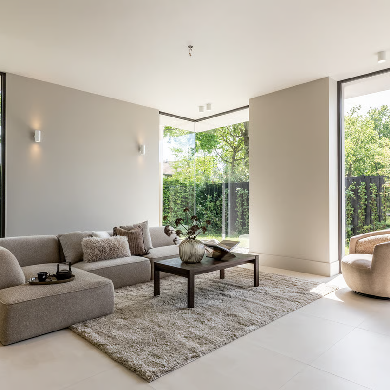 Liv 13 - Hoogpolig vloerkleed met Beige tinten