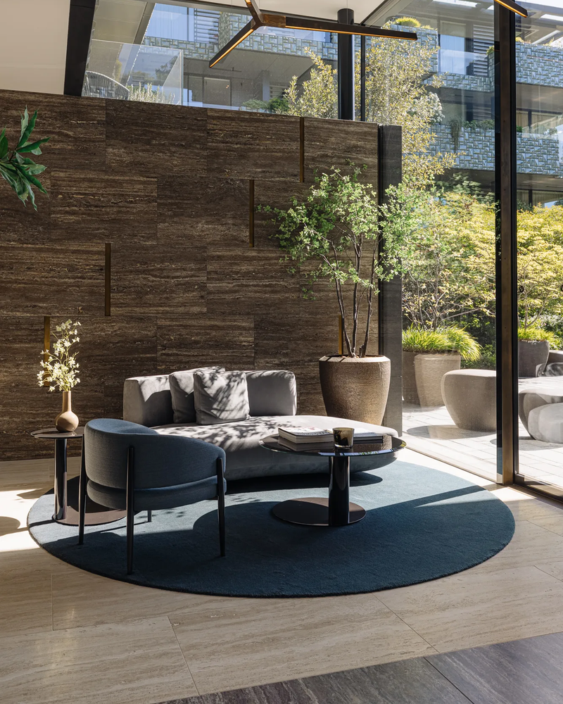 Floorpassion Frisco 35 - Rond effen vloerkleed  