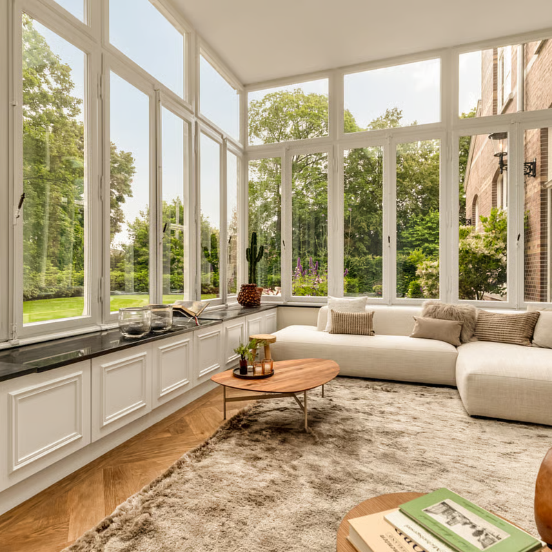 Reef 13 - Hoogpolig vloerkleed in Linnen kleur