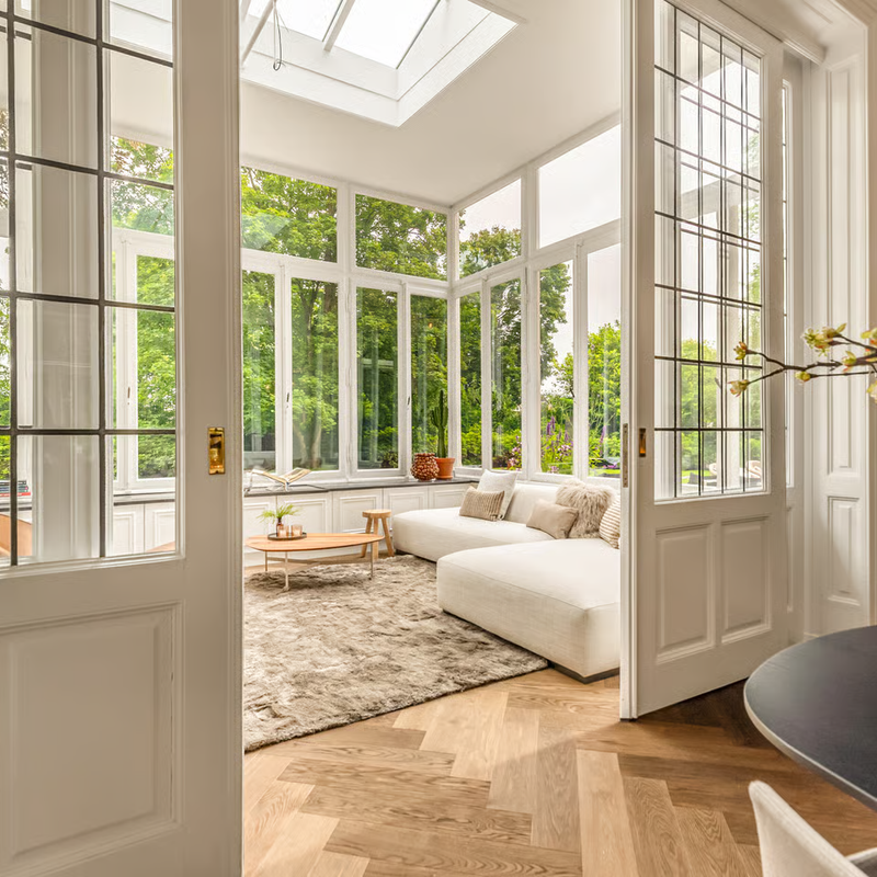 Reef 13 - Hoogpolig vloerkleed in Linnen kleur