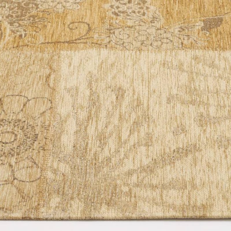 Chatel 13 - Prachtig patchwork vloerkleed in beige kleuren