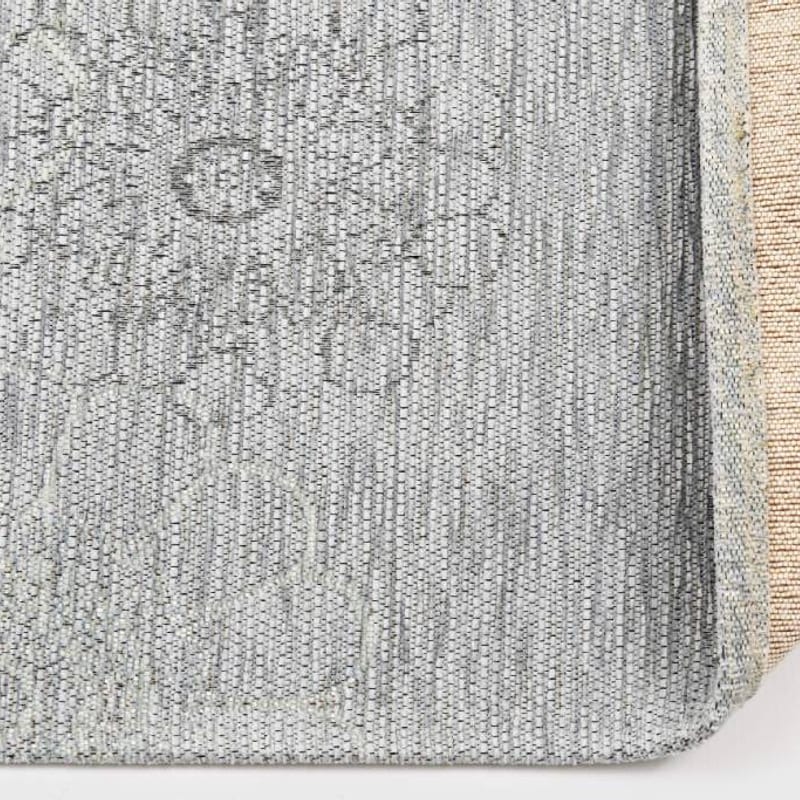 Chatel 21 - Patchwork vloerkleed met prachtig bloemendesign in het lichtblauw