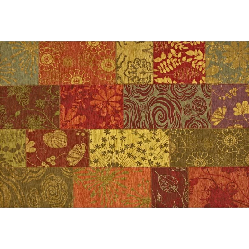 Chatel 99 - Uniek patchwork vloerkleed in multi-kleurstelling
