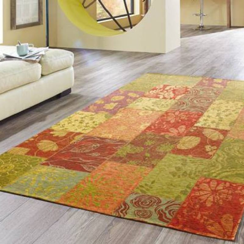 Chatel 99 - Uniek patchwork vloerkleed in multi-kleurstelling