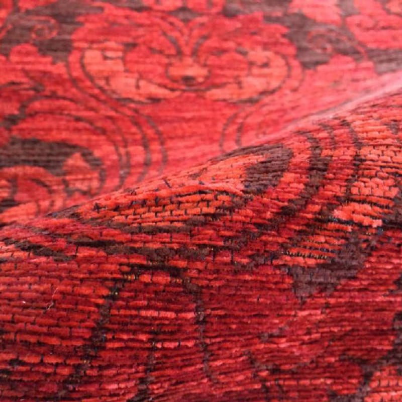 Chatel 46 - Patchwork vloerkleed met prachtig bloemendessin in het rood