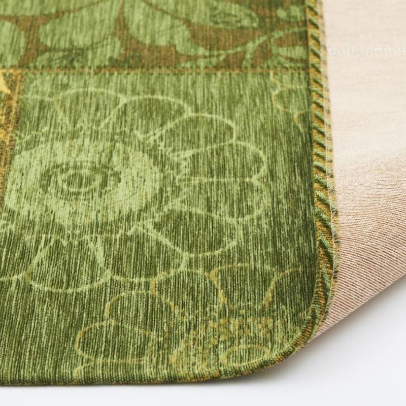 Chatel 54 - Patchwork vloerkleed met prachtig bloemendessin in het groen